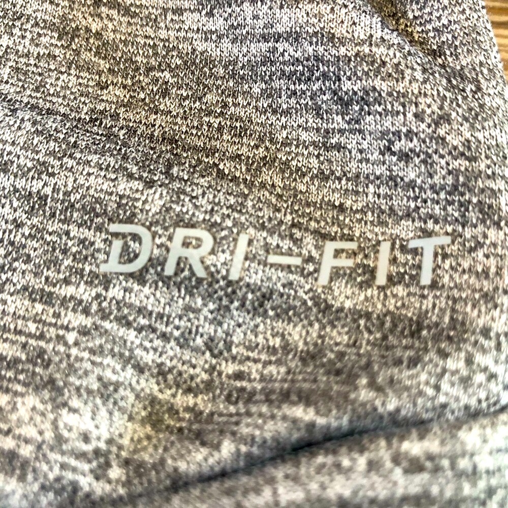Girls Nike Gray and Gold Dri-Fit Pullover Hoodie Sweatshirt - Picture 5 of 7